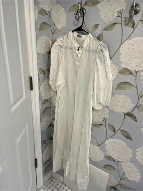 Lanthropy White Midi Dress Size Medium